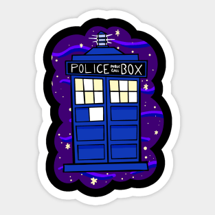 Time and Relative Dimension in Space Sticker